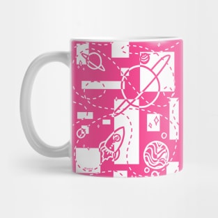 Geometric Galaxy (White Version) Mug